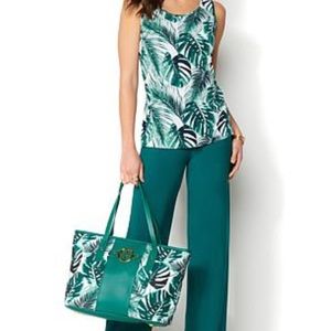 Iman global chic knit maxi skirt, two tanks & tote